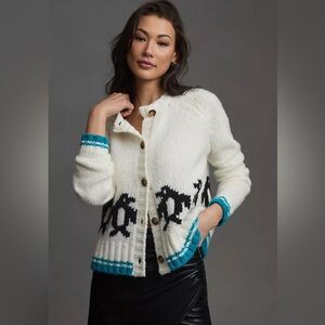 Anthropologie Maeve Penguin Cardigan